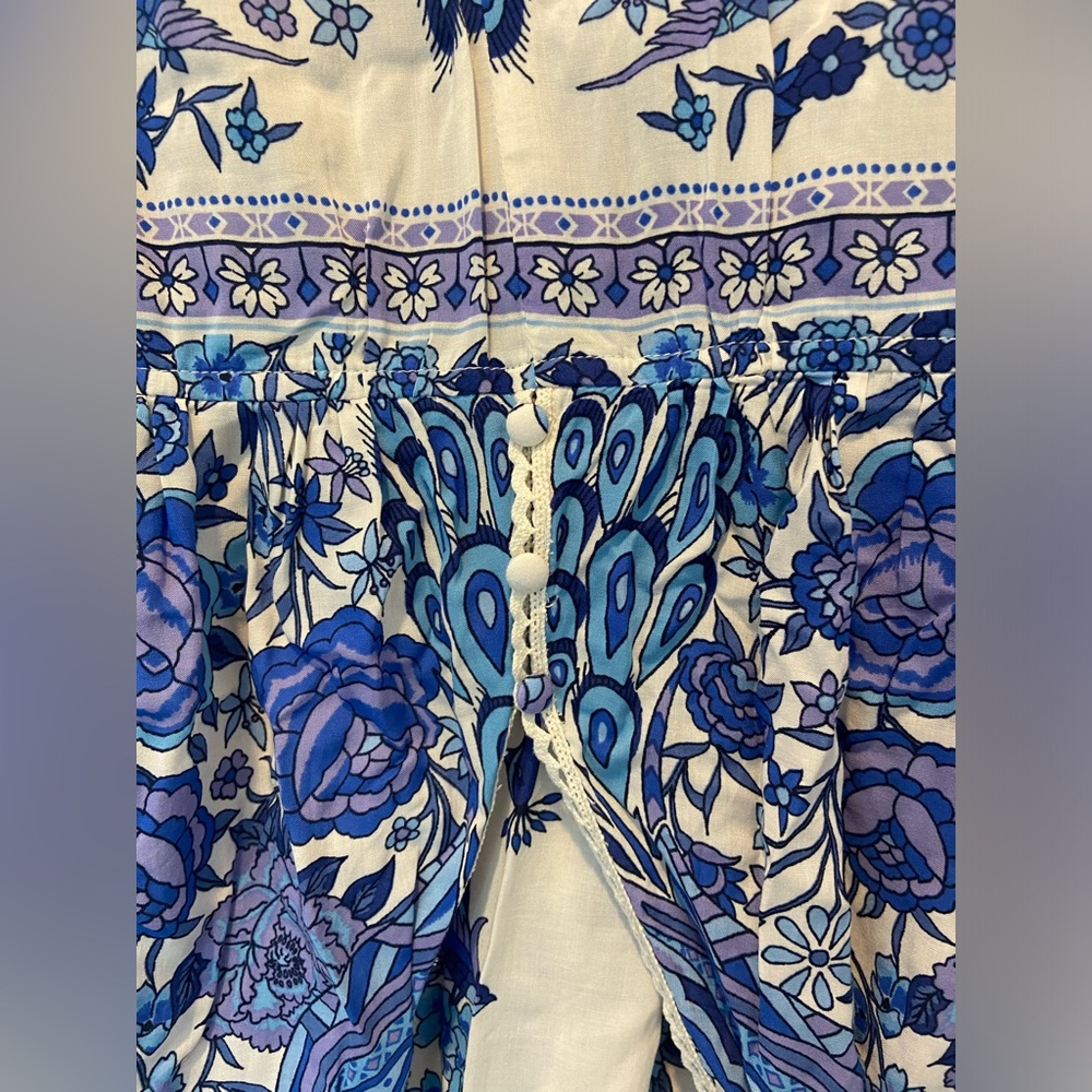 Spell Designs Hotel Paradiso Jumpsuit in Bluebird Size Small - Picture 13 of 15